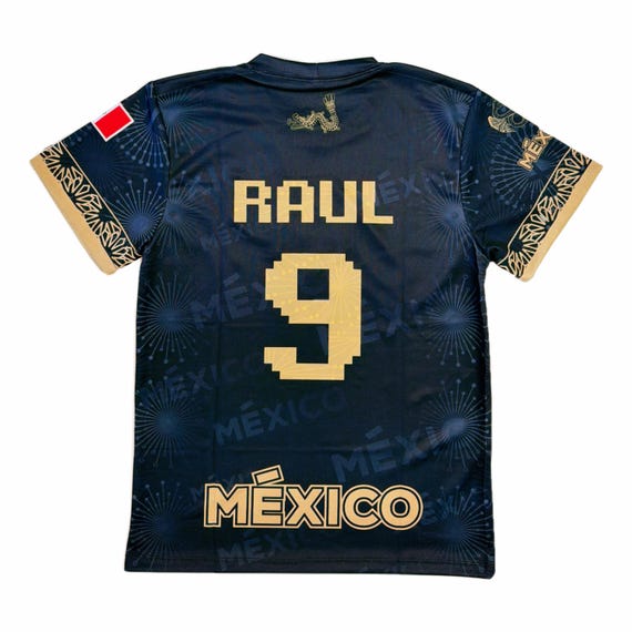 Mexico Raul #9 Clasica Black Color Soccer Jersey Unisex - Etsy
