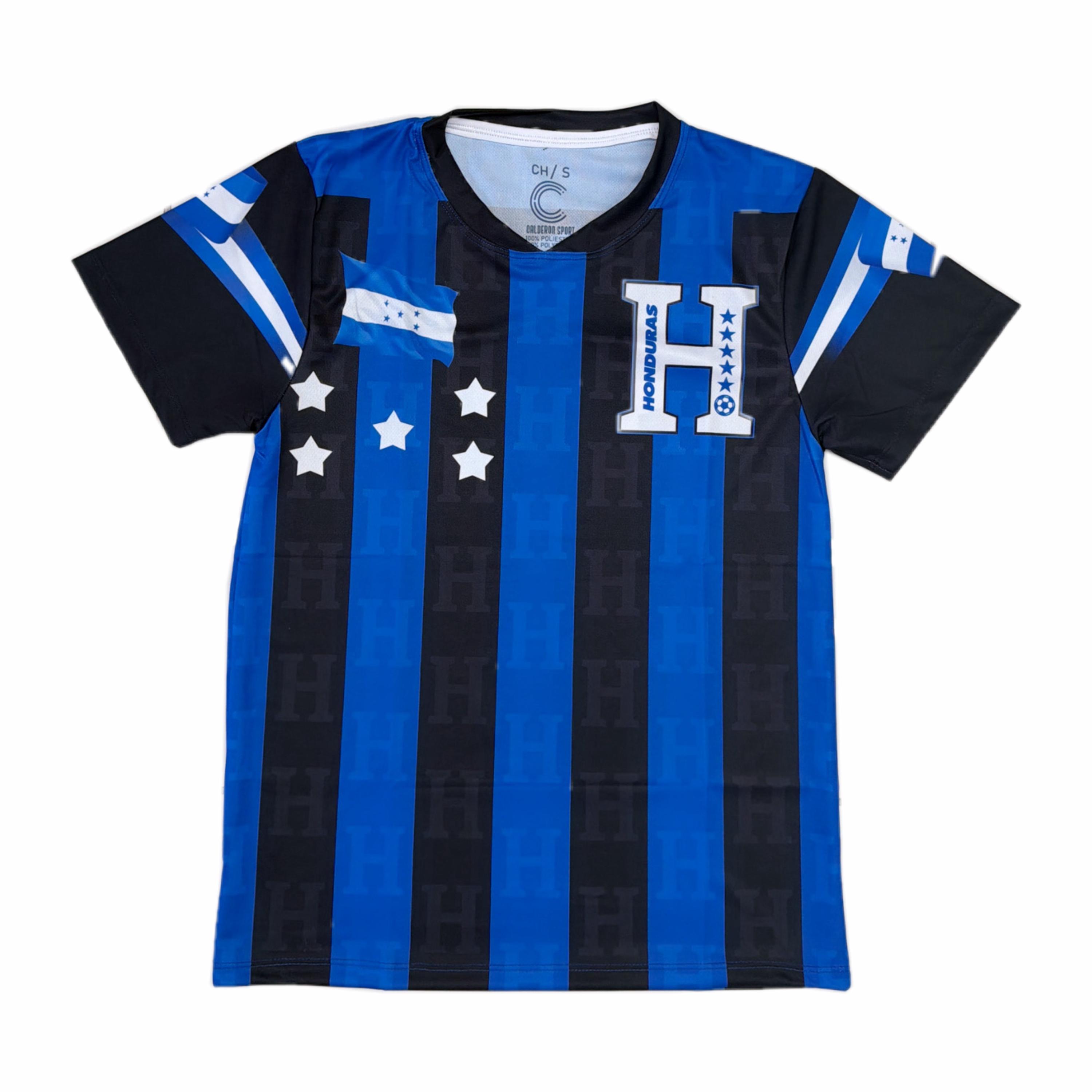 Honduras Oway 2025 National Soccer Jersey Unisex Black/ Royal Blue