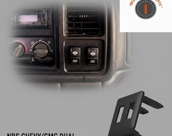 99-06 Chevy GMC Silverado Sierra Tahoe Yukon Dual tuimelschakelaar dashboardpaneel GMT800