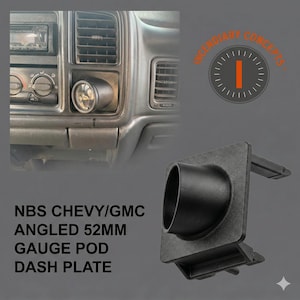 99-06 Silverado Sierra Tahoe Yukon Suburban 52mm Angled Gauge Panel GMT800