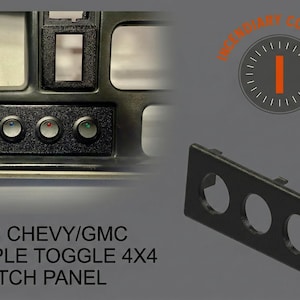 95–02 Chevy GMC OBS 4x4 Interruttore a levetta rotondo triplo da 20 mm
