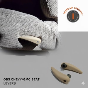 Par de palancas de reclinación de asientos delanteros para Chevy GMC C/K (95-02), piezas interiores para camionetas
