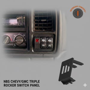99-06 Chevy GMC Silverado Sierra Tahoe Yukon Triple Rocker Switch Dash Panel GMT800
