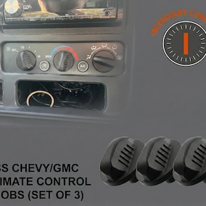 95-02 Chevrolet/GMC C/K Climate Control Knobs (Set of 3)