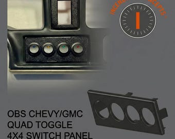 95–02 Chevy GMC OBS 4x4 schakelring, viervoudig 20 mm ronde schakelaar