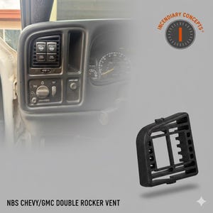 99–06 Chevy GMC Silverado Sierra Yukon Tahoe Driver A/C Vent Dual Rocker Switch