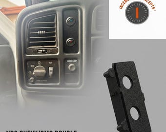 99-06 Chevy GMC Silverado Tahoe Yukon dubbel 20 mm rond tuimelschakelaar dashboardpaneel
