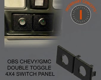 95–02 Chevy GMC OBS 4x4 schakelaarring dubbel 20 mm ronde schakelaar