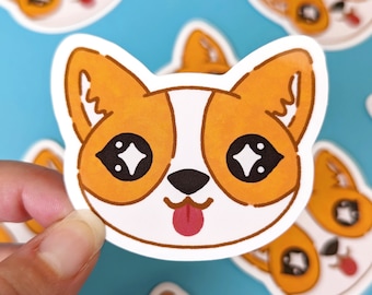 Sparkle Corgi-moji Sticker