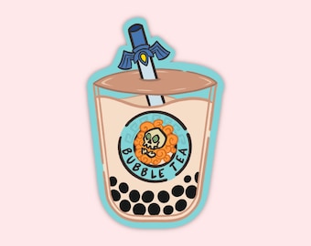 Hylian Bubble Tea Sticker