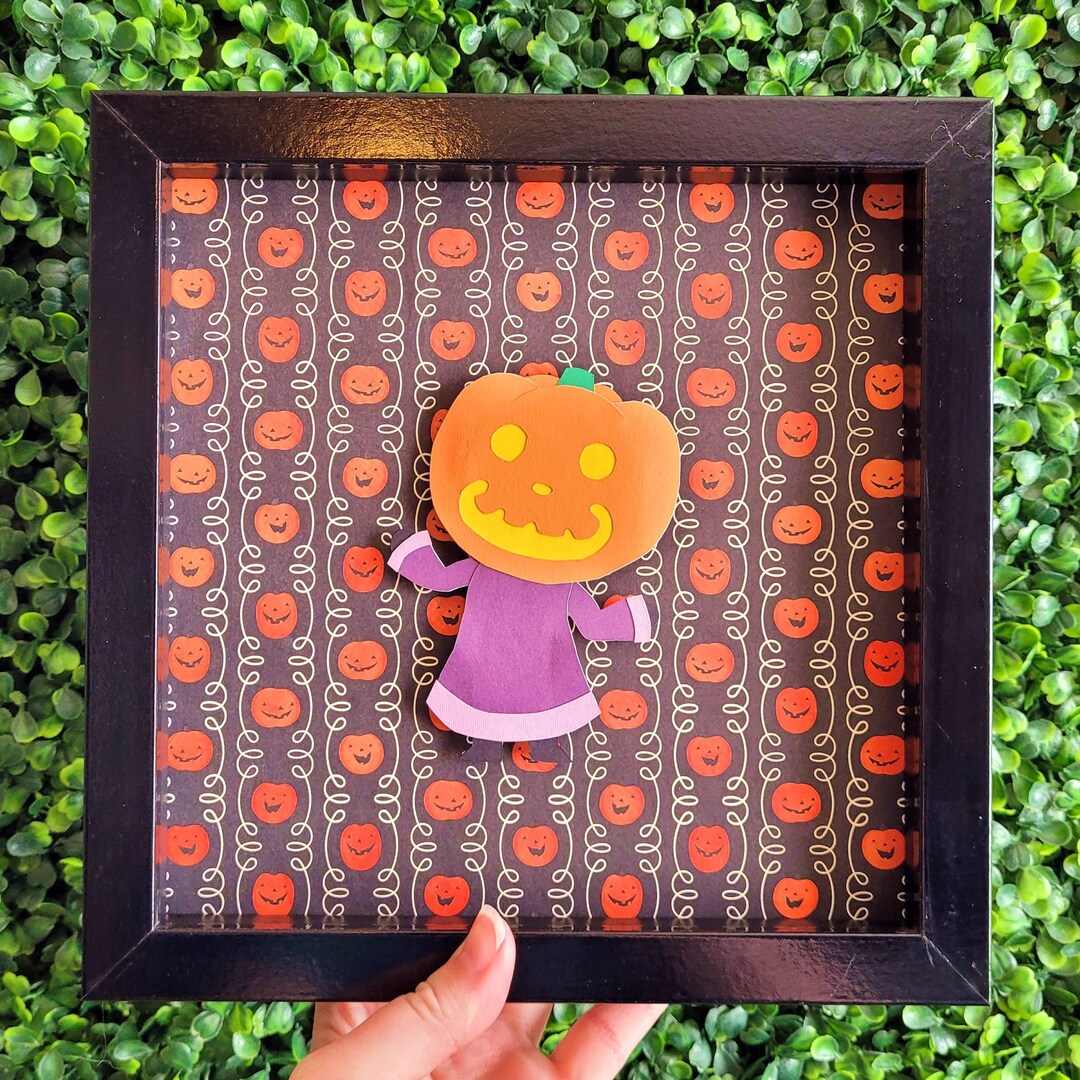 Halloween Czar Papercraft Shadow Box Handmade Paper Art Etsy
