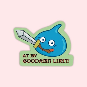 Aggressive Slime Dragon Quest Sticker