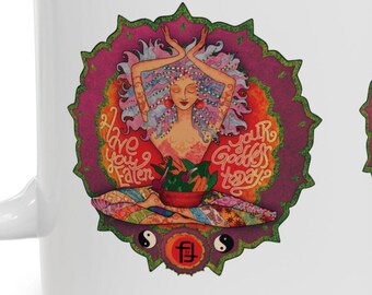 Goddess Mandala Mug | Funny Yoga Ceramic Mug