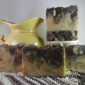 Birch Wood Goat Milk Soap: Artisan Hemp Oil Soap, Handmade
