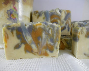 Water Lily Natural Goat Milk Soap Shea, Cocoa Butter Organic Homemade Handmade
