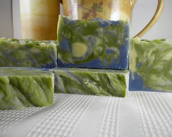 Cucumber Mint Natural Goat Milk Soap Honey Organic Homemade Handmade