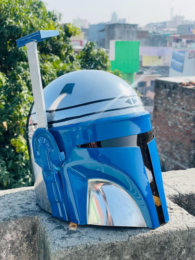 Mandalorian Jango Fett Helmet Cosplay Prop Custom Wearable Bounty Hunter Armor Replica Star Wars Collectible Display Christmas gift For him image 2