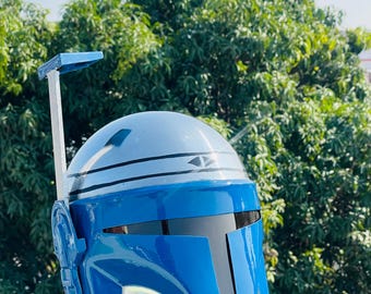 Casque Mandalorian Jango Fett Cosplay accessoire personnalisé portable chasseur de primes armure réplique Star Wars collection présentoir cadeau de Noël pour lui