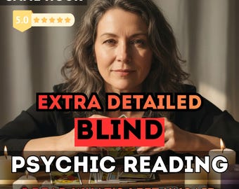 Same Hour Blind Reading | Blind Psychic Reading, No Tools Reading, Detailed Psychic Reading, Spiritual Insight, Love & Tarot Reading