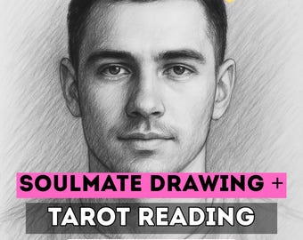 Same Hour Soulmate Drawing & Tarot Reading | Psychic Soulmate Sketch | Future Husband or Wife Portrait | Love Reading, Psychic Reading