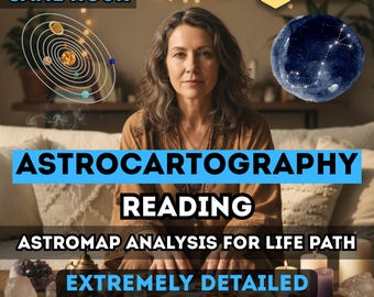 Astrocartography Reading | Relocation Astrology Chart & Astromap Insights | Personalized Life Path, Career and Love Interpretation