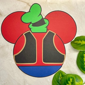Långbensinspirerad presentkortshållare | Musse Pigg Klubbhus-karaktärsdesign | Disney-tema presentkortskuvert för födelsedagar, högtider