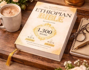 Ethiopian Bible In English | Vintage Hardcover Religious Book, Spiritual Reading