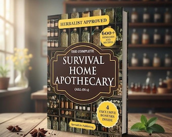 The Complete Survival Home Apothecary All-in-1 Herbalist Approved 600+ Remedies and Recipes Natural Medicine Wellness Guide Hardcover New