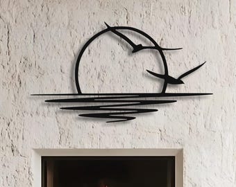 Sun and Bird Kitchen Metal Wall Decor