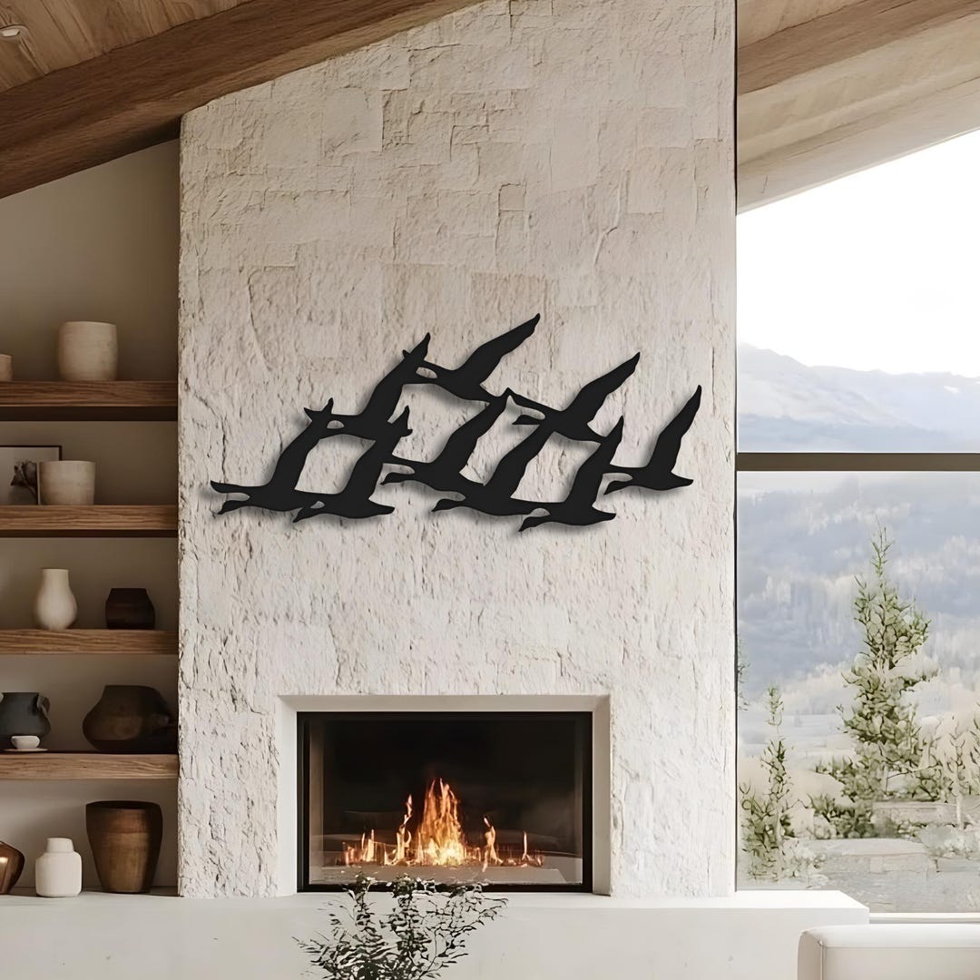 Flock of Bird Metal Wall Art, Birds Home Decor - Etsy