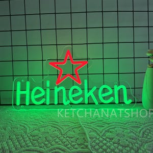 Heineken neon signs - Etsy 日本