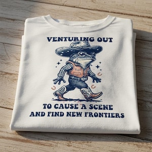 Cowboy Frog Clipart | Venturing Out To Cause A Scene (Digital Download)