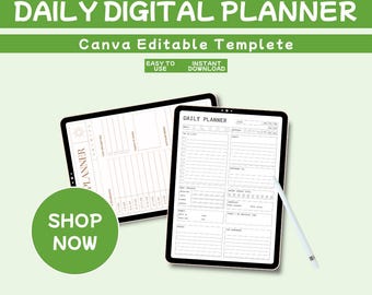 Minimalist Daily Planner Template: Printable Schedule, To-Do List 2026