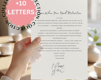 Open When Letters Printable Bundle | 10 Romantic Letters  Gift for Him Her  Couples Gift | Editable Canva Template  Last Minute Digital Gift