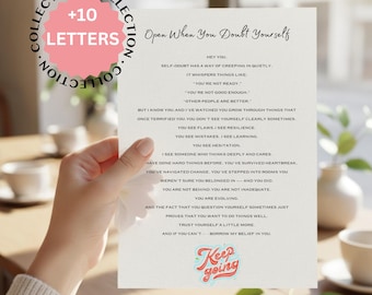 Open When Letters for Best Friend | Bestie Gift Printable | Long Distance Friendship Letters | Birthday Gift for Best Friend |