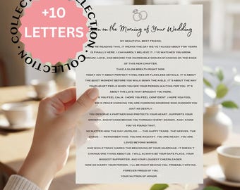 Open When Letters for the Bride | Matron of Honor Gift | Wedding Morning Letters | Bridal Shower Printable | Open After the Wedding |