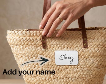 Personalized Straw Tote Bag | Bridesmaid Gift Bag | Custom Name Beach Tote | Bridal Party Gift | Bachelorette Weekend Bag