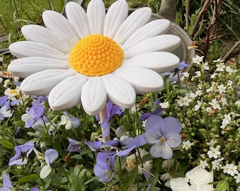 Daisy Gänseblümchen STL 3MF Datei inkl. gewerbl. Lizenz 3D Drucker | Margerite Gartenstecker | 8mm & 10mm Holzstab + Mini Blume für Filament