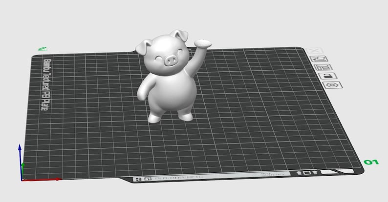 Freddy the Pig Incl. Commercial License STL & 3MF | Pig Disco Ball | 3D ...