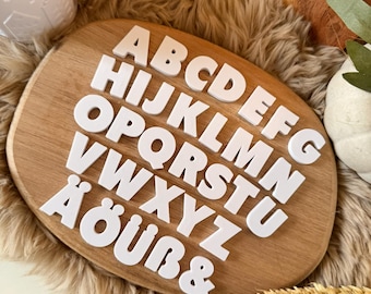 3D Druck Buchstaben Alphabet STL 3MF | Moderne Deko Buchstaben | Skandinavische Schrift | 3D Druck Datei Download | DIY Home Deko | ABC