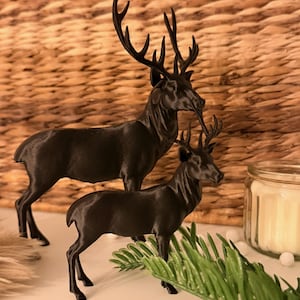 3D Druck Hirsch STL 3MF • Weihnachtsdeko Rentier • Winterdeko Download • Nordic Deko Modell • STL Datei für 3D Drucker • Digitales Modell
