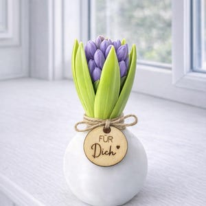 Archivo de impresión 3D de flor de jacinto | Descarga digital STL + 3MF | Decoración de primavera y Pascua | Decoración boho escandinava | Jarrón con bulbos imagen 6