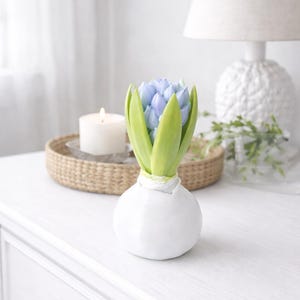 Archivo de impresión 3D de flor de jacinto | Descarga digital STL + 3MF | Decoración de primavera y Pascua | Decoración boho escandinava | Jarrón con bulbos imagen 4