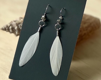 mallard feather earrings | handmade in the Pacific Northwest | lightweight & hypoallergenic