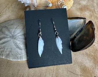 fish otolith earrings | handmade in the Pacific Northwest | lightweight & hypoallergenic