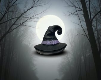 Black Witch Hat Soap Bar, Activated Charcoal & Tea Tree, Handmade Cleanser