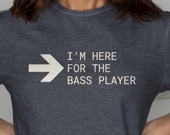 Bass Player Girlfriend T-Shirt, Funny Rock Music Concert Tee