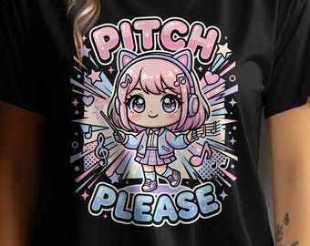 Anime Conductor Girl Shirt, Kawaii Music Teacher Tee, Pastel Pop Art Band Gift