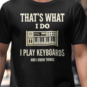 Block MIDI Controller, I Play Keyboards Funny Musician Shirt Gift For Pianist, Mens And Womens Synth Tee, Modern Band T-Shirt