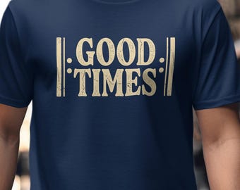 Vintage Music Notation T-Shirt, Good Times Graphic Tee, Musician Apparel